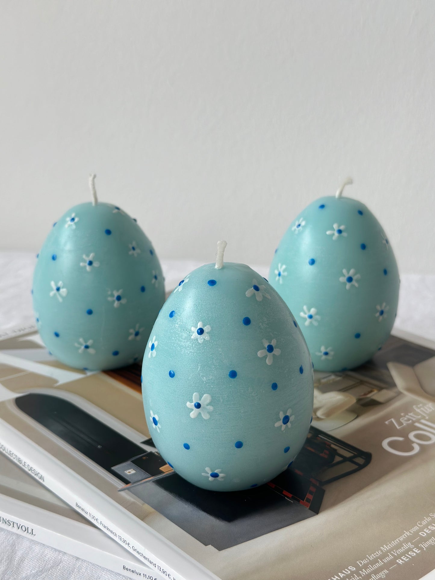 Ostereier Kerzen - 3er Set